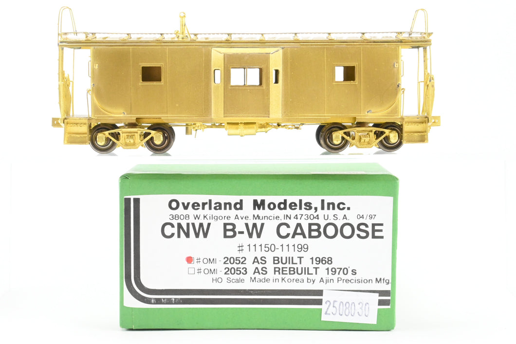HO Brass OMI - Overland Models, Inc. C&NW - Chicago & North Western Steel Bay Window Caboose As Built 1968