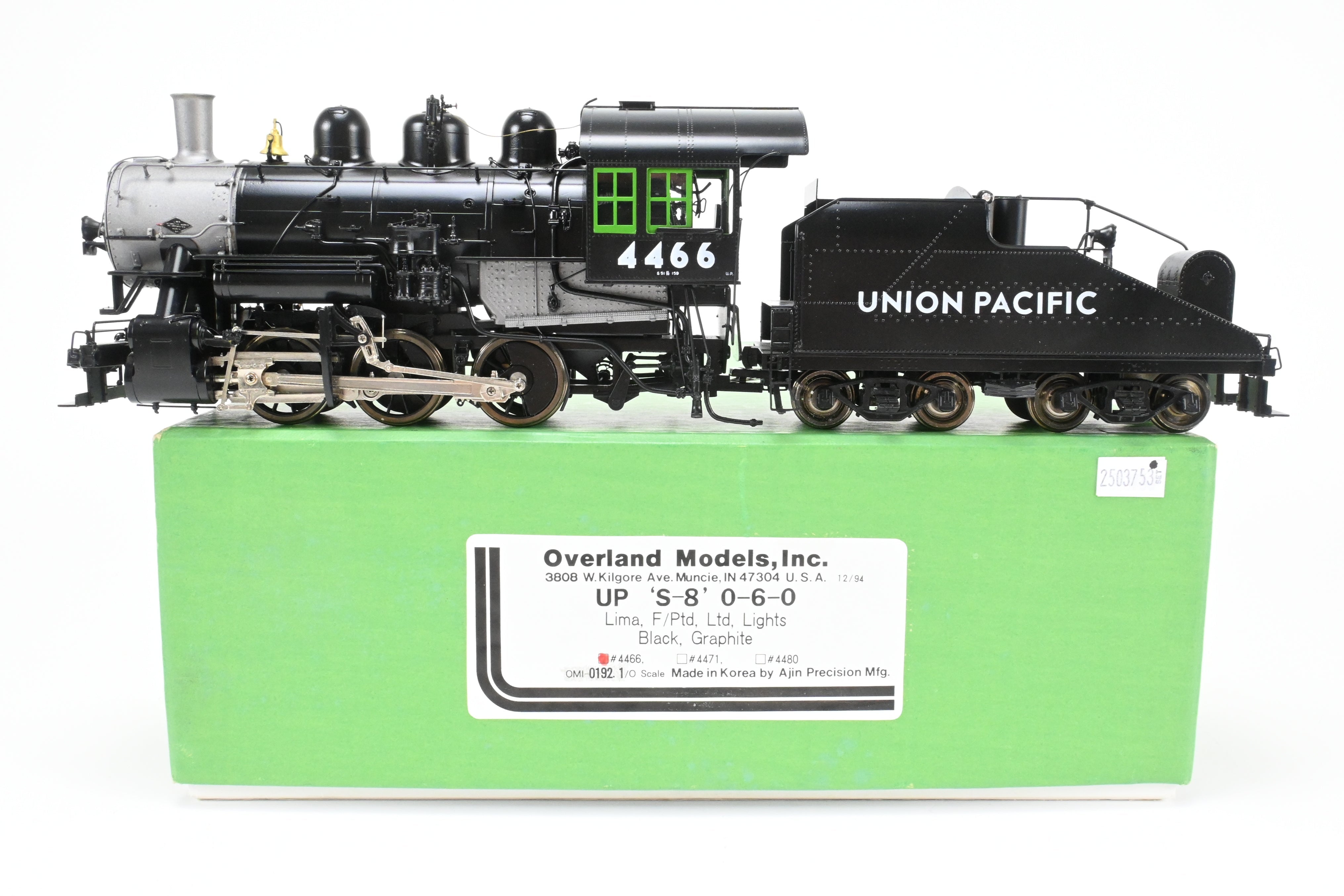 O Brass CON OMI - Overland Models, Inc. UP - Union Pacific S