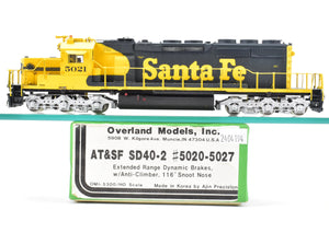 HO Brass Overland Models, Inc. ATSF - Santa Fe EMD SD40-2 "Snoot Nose" Custom Painted No. 5021