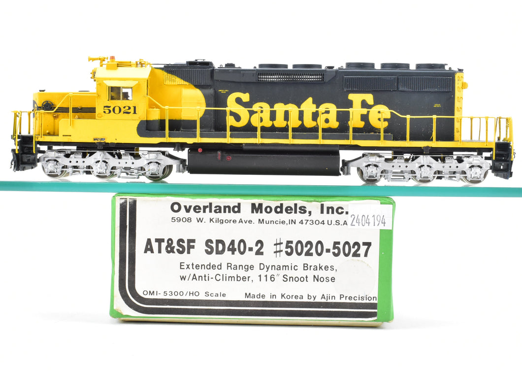 HO Brass Overland Models, Inc. ATSF - Santa Fe EMD SD40-2 