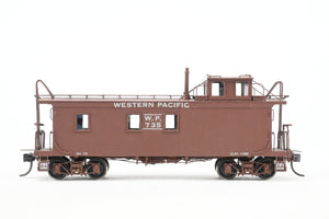 HO Brass OMI - Overland Models, Inc. WP - Western Pacific Wood Caboose 1945 Era Custom Painted
