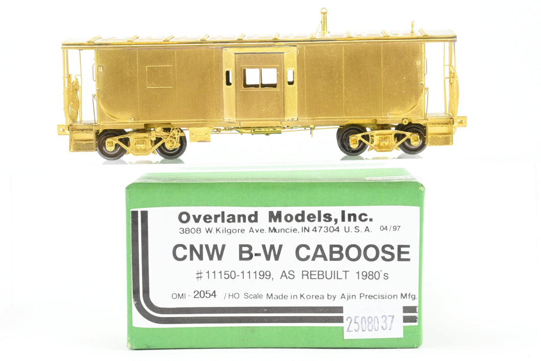 HO Brass OMI - Overland Models, Inc. C&NW - Chicago & North Western Steel Bay Window Caboose No. 11150-11199 As Rebuilt 1980s