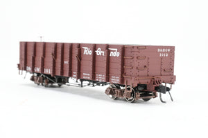 HOn3 Blackstone Models D&RGW - Denver & Rio Grande Western High Side Gondola Flying Grande Herald No. 1012
