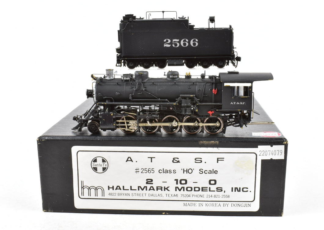 HO Brass Hallmark Models ATSF - Santa Fe  2565 Class 2-10-0 Decapod, CP No. 2566