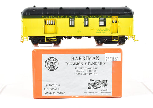 HO Brass PSC - Precision Scale Co. V&T - Virginia & Truckee 40' RPO/Baggage Class 40-BP-15 FP