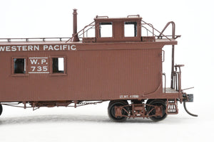 HO Brass OMI - Overland Models, Inc. WP - Western Pacific Wood Caboose 1945 Era Custom Painted