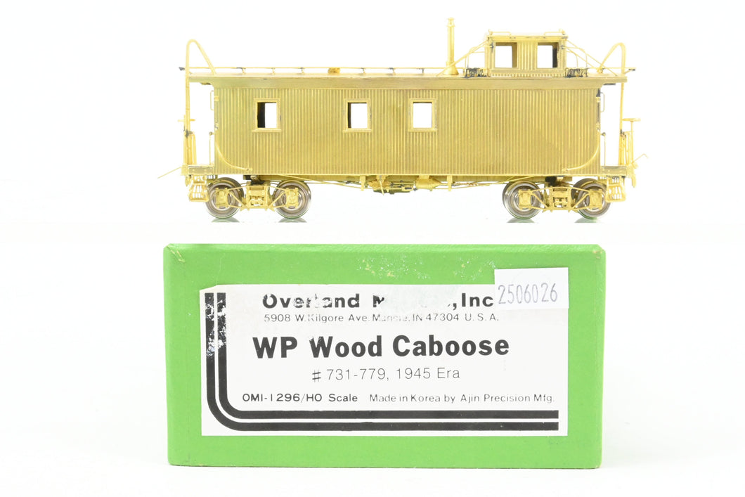 HO Brass OMI - Overland Models, Inc. WP - Western Pacific Wood Caboose