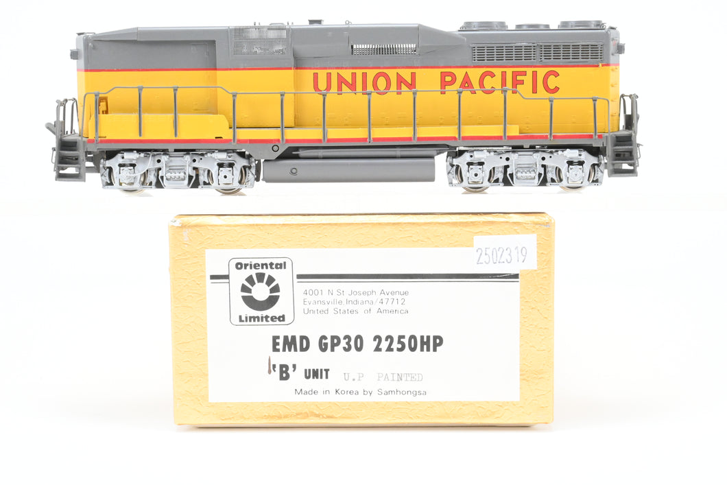 HO Brass Oriental Limited UP - Union Pacific EMD GP30B Cabless Factory Painted, but Un-Numbered