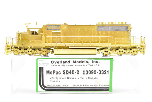 HO Brass OMI - Overland Models Inc. MP - Missouri Pacific EMD SD40-2 W/O Dynamic Brakes Early Radiator Screens, Nos 3090 - 3321