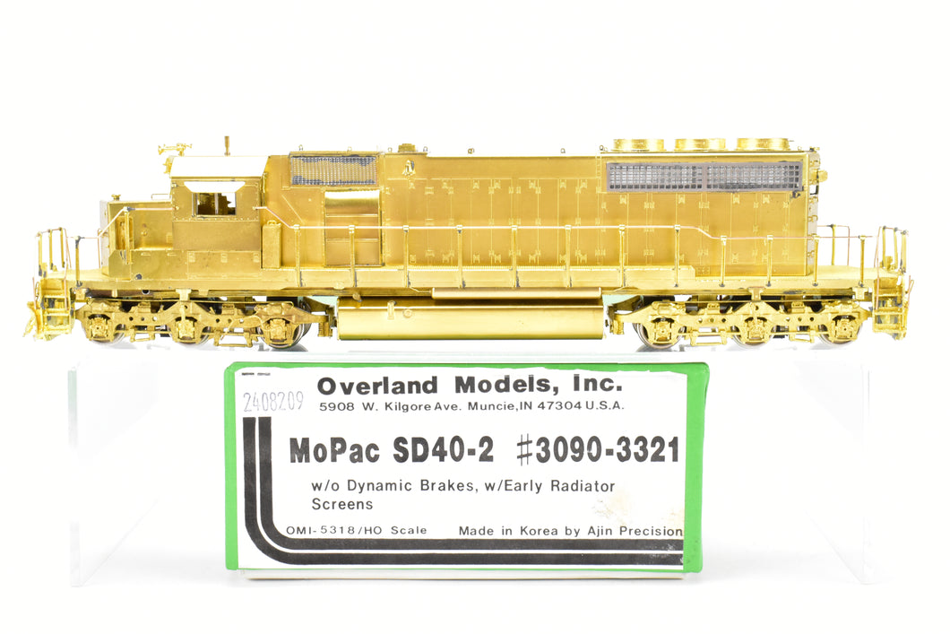 HO Brass OMI - Overland Models Inc. MP - Missouri Pacific EMD SD40-2 W/O Dynamic Brakes Early Radiator Screens, Nos 3090 - 3321