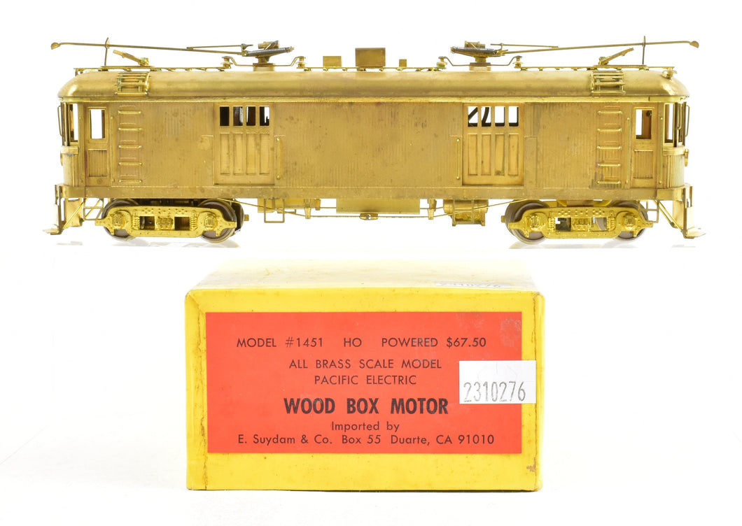 HO Brass Suydam PE - Pacific Electric Wood Box Motor
