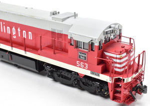 HO Brass OMI - Overland Models, Inc. CB&Q - Burlington Route GE U-28C (U-25C Carbody) PH IIIA Pro-Paint  No. 563