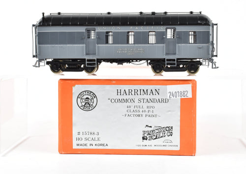 HO Brass PSC - Precision Scale Co. UP - Union Pacific Full 40' RPO Class 40-P-1 FP TTG