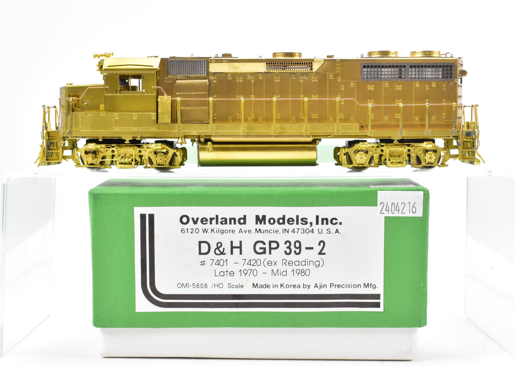 HO Brass OMI - Overland Models, Inc. D&H Delaware and Hudson EMD GP39-2 (ex Reading)