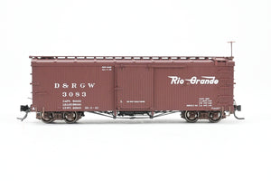 HOn3 Blackstone Models D&RGW - Denver & Rio Grande Western 30’ Economy Door Box Car Flying Grande Herald No. 3083