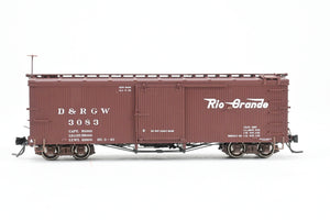 HOn3 Blackstone Models D&RGW - Denver & Rio Grande Western 30’ Economy Door Box Car Flying Grande Herald No. 3083