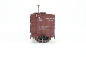 HOn3 Blackstone Models D&RGW - Denver & Rio Grande Western 30’ Economy Door Box Car Flying Grande Herald No. 3083
