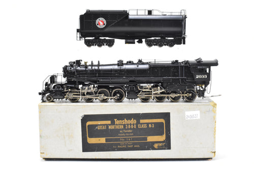 HO Brass PFM - Tenshodo GN - Great Northern 2-8-8-0 Class N-3 1967 Run Custom Painted No. 2033
