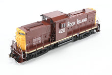 Load image into Gallery viewer, HO Brass OMI - Overland Models Inc. CRI&amp;P - Rock Island C415 FP No. 420 Maroon w/Yellow Ends
