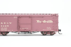 HOn3 Blackstone Models D&RGW - Denver & Rio Grande Western 30' Box Car Flying Grande Herald No. 3425