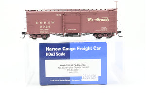 HOn3 Blackstone Models D&RGW - Denver & Rio Grande Western 30' Box Car Flying Grande Herald No. 3028