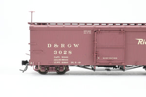 HOn3 Blackstone Models D&RGW - Denver & Rio Grande Western 30' Box Car Flying Grande Herald No. 3028