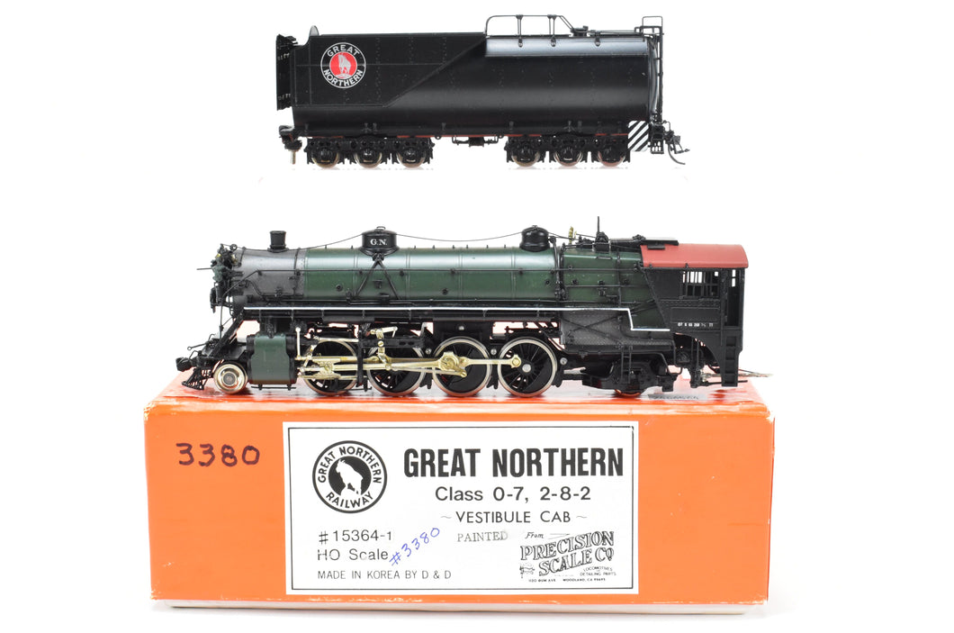 HO Brass PSC - Precision Scale Co. GN - Great Northern Class O-7 2-8-2  FP Glacier Park Scheme, No Number