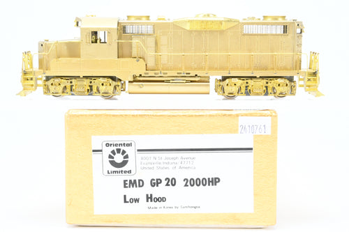 HO Brass Oriental Limited Various Roads EMD GP20 2000 HP Low Hood w/Dynamic Brake