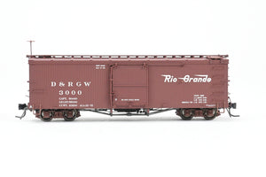 HOn3 Blackstone Models D&RGW - Denver & Rio Grande Western 30' Box Car Flying Grande Herald No. 3000