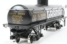 Load image into Gallery viewer, Gauge 1 - 1:24th Scale Brass PSC - Precision Scale Co. Various Roads UTLX Frameless Tank Car Factory Painted "Gramps” No. 11050
