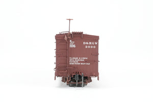 HOn3 Blackstone Models D&RGW - Denver & Rio Grande Western 30' Box Car Flying Grande Herald No. 3000