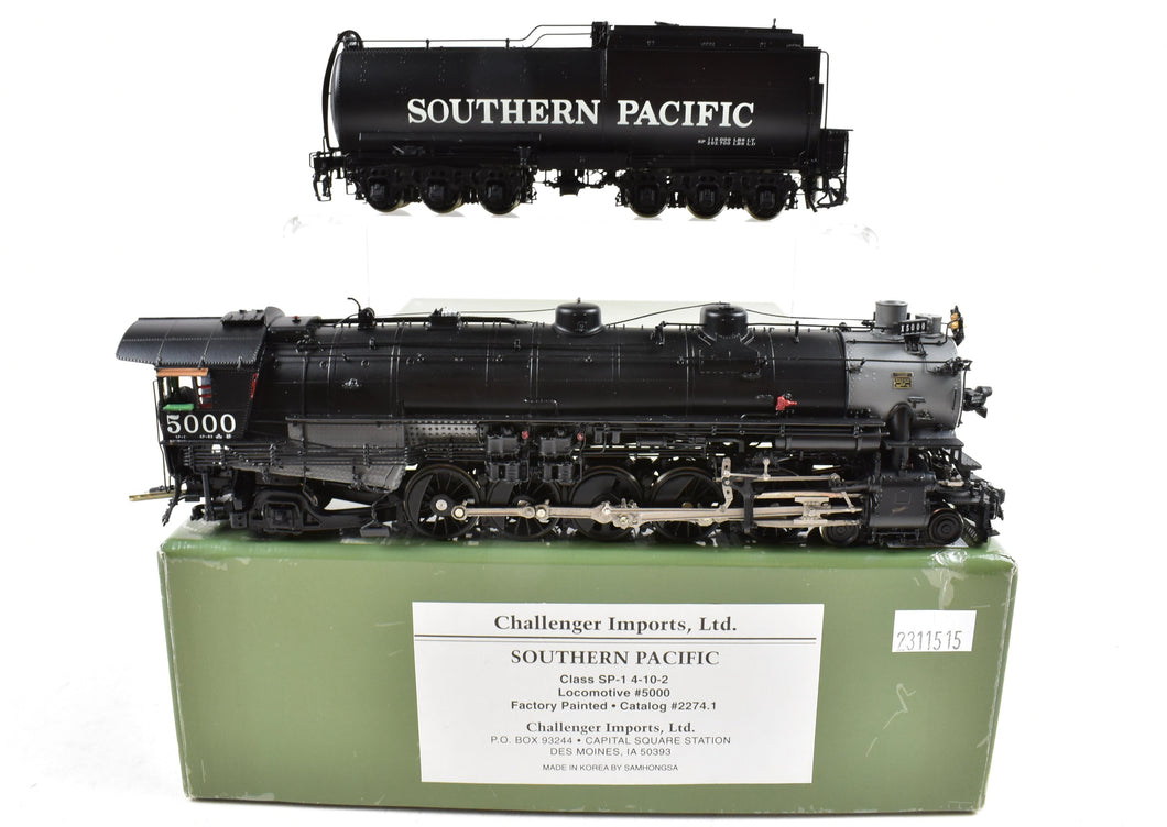 HO Brass CIL - Challenger Imports SP - Southern Pacific Class SP-1 4-10-2 Factory Painted No 5000