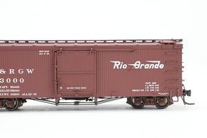 HOn3 Blackstone Models D&RGW - Denver & Rio Grande Western 30' Box Car Flying Grande Herald No. 3000