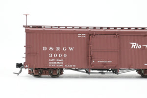 HOn3 Blackstone Models D&RGW - Denver & Rio Grande Western 30' Box Car Flying Grande Herald No. 3000