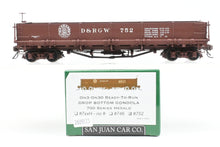 Load image into Gallery viewer, On3 San Juan Car Co. D&amp;RGW - Denver &amp; Rio Grande Western 700-Series Drop Bottom Gondola RTR No 752
