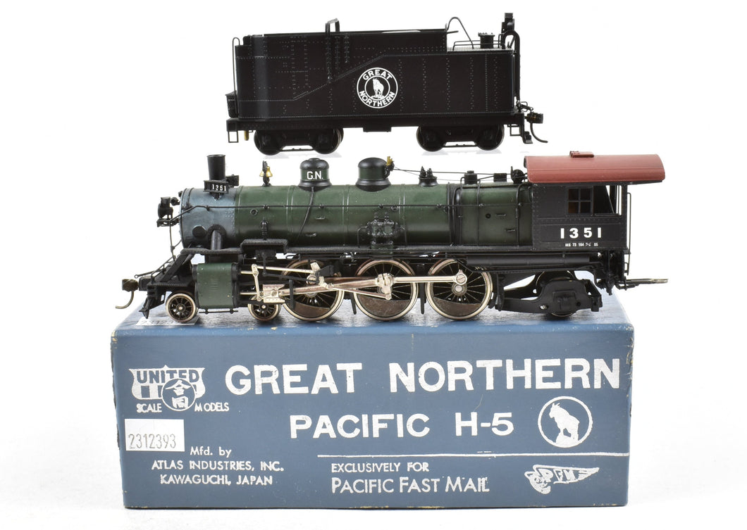 HO Brass PFM - United GN - Great Northern H-5 4-6-2 Pacific 1973 Run CP No. 1351