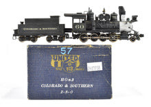 Load image into Gallery viewer, HOn3 Brass PFM - United C&amp;S - Colorado &amp; Southern #60 2-8-0  Custom Painted
