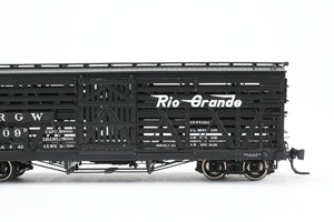 HOn3 Blackstone Models D&RGW - Denver & Rio Grande Western 5500 Series 30' Double Deck Stock Car Flying Grande Herald No. 5609