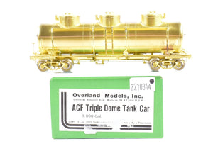 HO Brass OMI - Overland Models, Inc. Various Roads ACF Triple Dome Tank Car 8,000 Gallon