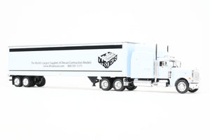 1:53rd Scale Diecast CON Tonkin Replicas Truck/Semi Trailer Set Peterbilt 379 w/48’ Van Trailer FP DHS Diecast