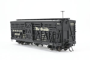HOn3 Blackstone Models D&RGW - Denver & Rio Grande Western 5500 Series 30' Double Deck Stock Car Flying Grande Herald No. 5710