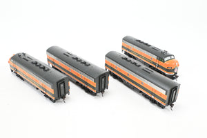 HO Athearn Genesis GN - Great Northern EMD F3-A/F3-B/F3-B/F3-A Phase IV Freight Set Factory Decorated "Empire Builder" Scheme
