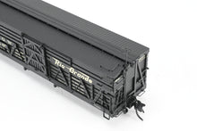 Load image into Gallery viewer, HOn3 Blackstone Models D&amp;RGW - Denver &amp; Rio Grande Western 5500 Series 30&#39; Double Deck Stock Car Flying Grande Herald No. 5710
