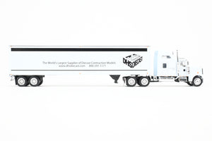 1:53rd Scale Diecast CON Tonkin Replicas Truck/Semi Trailer Set Kenworth W900 w/48’ Van Trailer FP DHS Diecast
