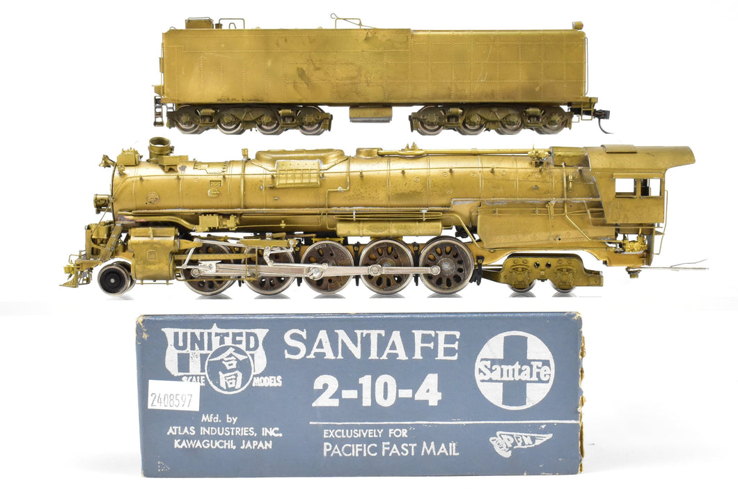 HO Brass PFM - United ATSF - Santa Fe 2-10-4 (Can Motor and Gearbox Conversion)