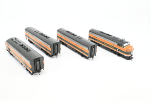 HO Athearn Genesis GN - Great Northern EMD F3-A/F3-B/F3-B/F3-A Phase IV Freight Set Factory Decorated "Empire Builder" Scheme