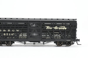 HOn3 Blackstone Models D&RGW - Denver & Rio Grande Western 5500 Series 30' Double Deck Stock Car Flying Grande Herald No. 5710