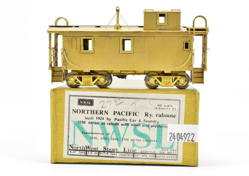 HO Brass NWSL - Northwest Short Line NP - Northern Pacific Wood Caboose