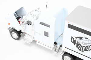 1:53rd Scale Diecast CON Tonkin Replicas Truck/Semi Trailer Set Kenworth W900 w/48’ Van Trailer FP DHS Diecast