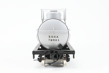 Load image into Gallery viewer, Gauge 1 - 1:32nd Scale Brass PSC - Precision Scale Co. Various Roads 8,000 Gallon Tank Car Factory Painted SVOX - Mobil Gas No. 78901
